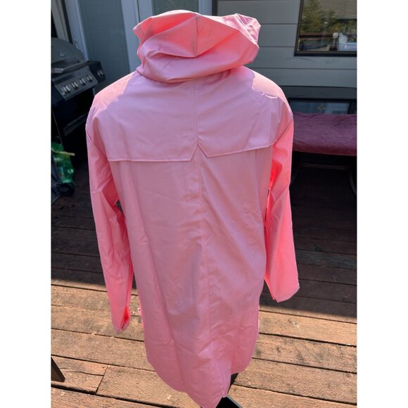 Rains Unisex Long Rain Jacket, Sky Pink, Waterproof, Sizes S, M, L - Picture 7 of 12